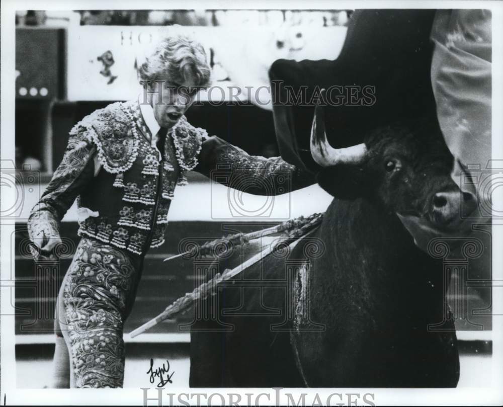 1981 Press Photo Bullfighter David Renk - hcb41747- Historic Images