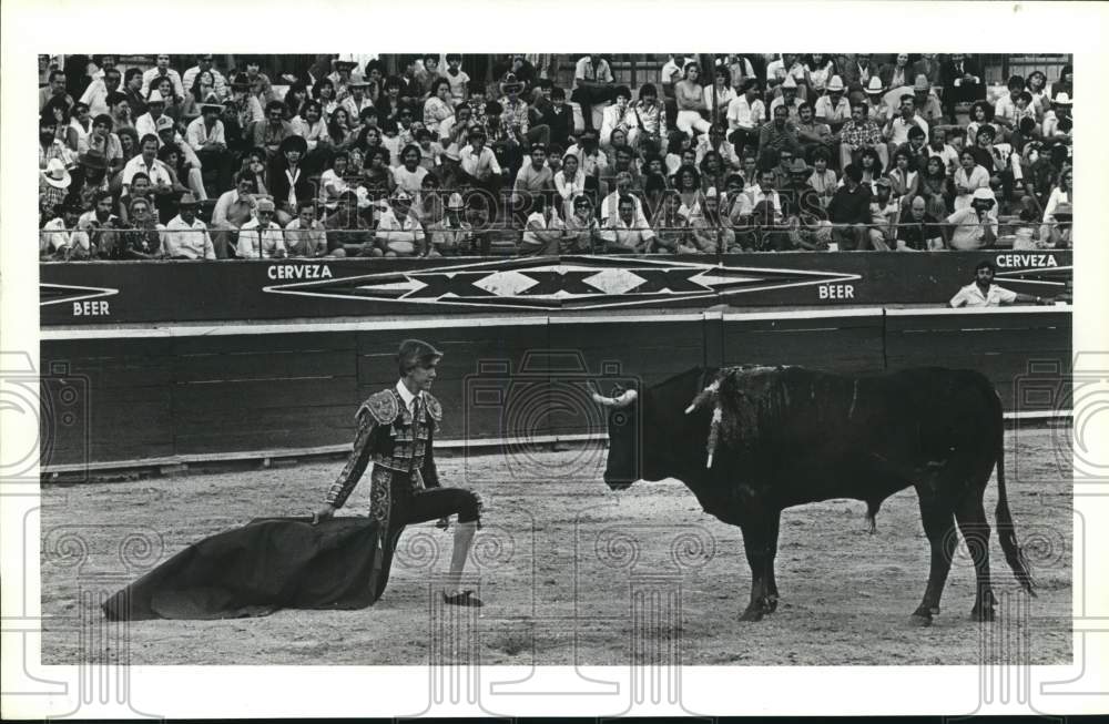 1981 Press Photo Bullfighter David Renk - hcb41749- Historic Images