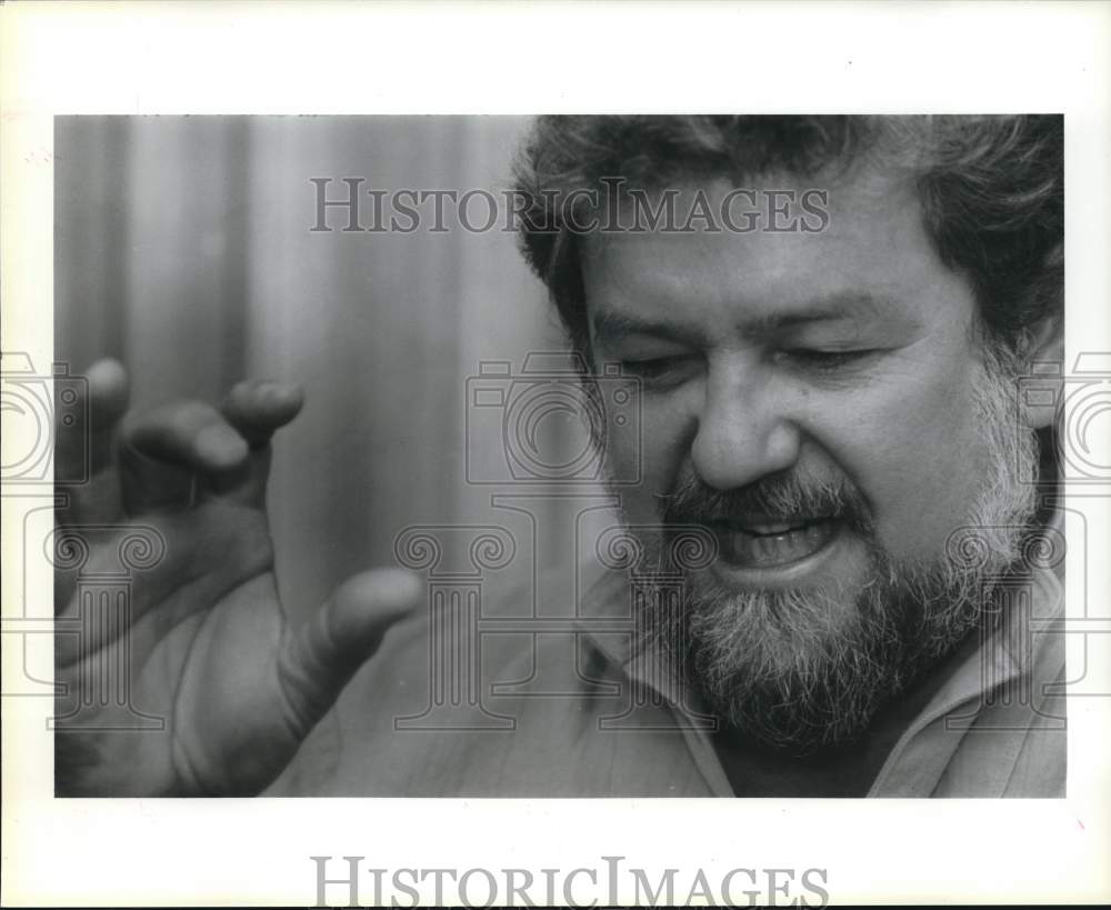 1986 Press Photo Pops conductor of the Houston Symphony Newton Wayland- Historic Images