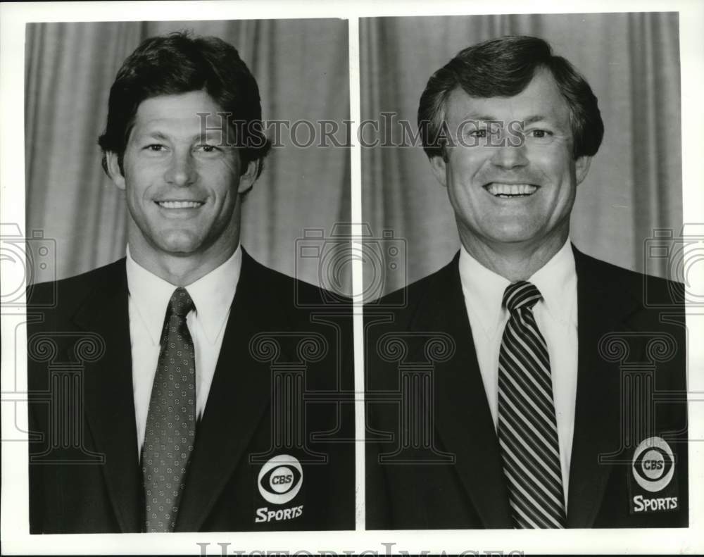 1983 Press Photo Former Pro Football players, Charlie Waters and Dick Vermeil.- Historic Images