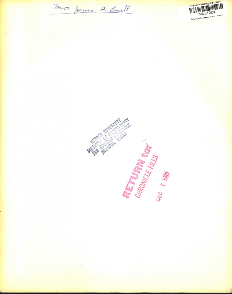 1965 Press Photo Mrs. James A. Lovell - hcb51020