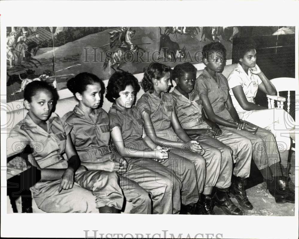 1962 Press Photo &quot;Pioneers&quot; Youth Group Members at Class in Havana, Cuba- Historic Images