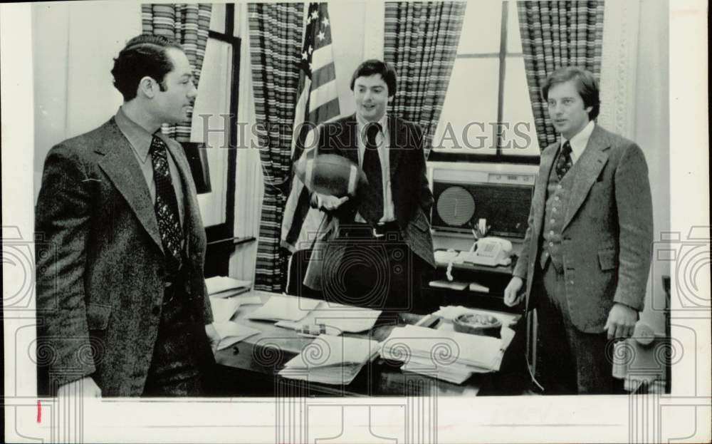 1973 Press Photo Three younger members of Richard Nixon&#39;s 10-man legal team- Historic Images