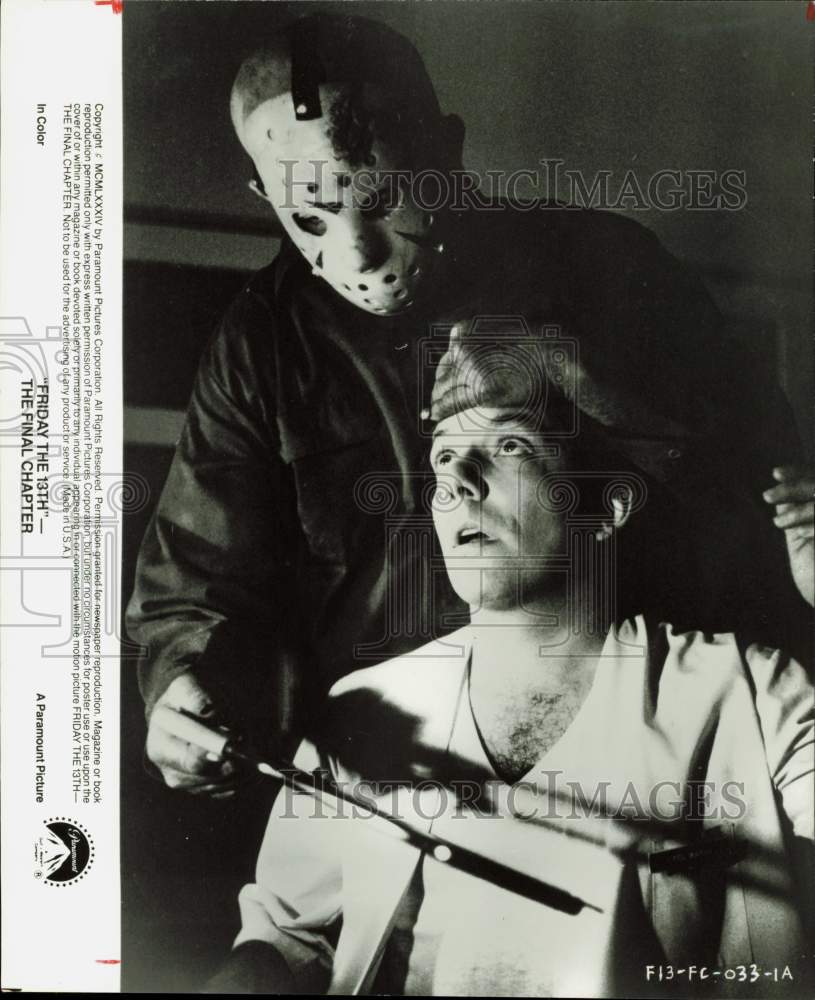 1984 Press Photo Scene from Paramount&#39;s &quot;Friday the 13 - The Final Chapter&quot;- Historic Images