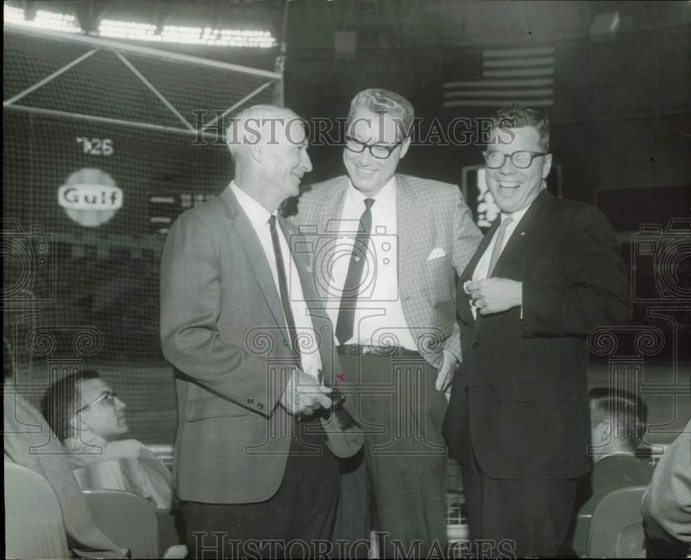 1965 Press Photo Heinie and Chick Schuble and Shearn Smith at Cardinals&#39; stadium- Historic Images