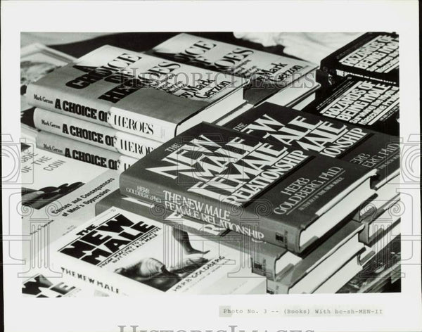 1984 Press Photo Men's rights books including 