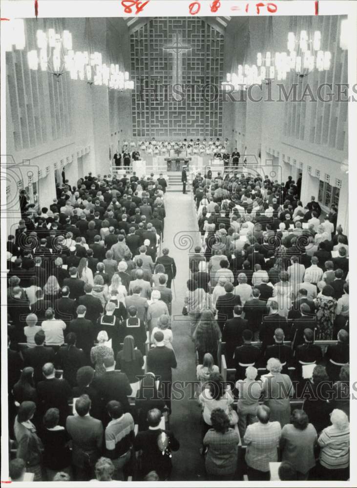 1980 Press Photo Galveston&#39;s farewell to comrades of Coast Guard&#39;s Blackthorn.- Historic Images