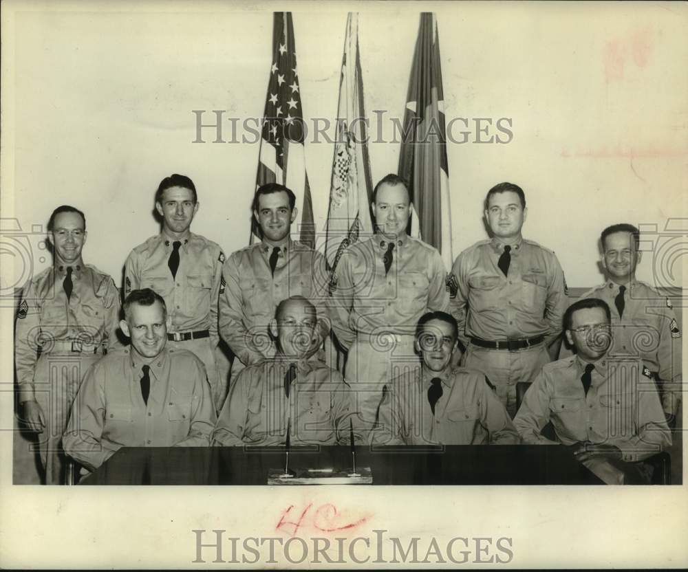 1950 Press Photo University of Houston ROTC officers - 150 years of service