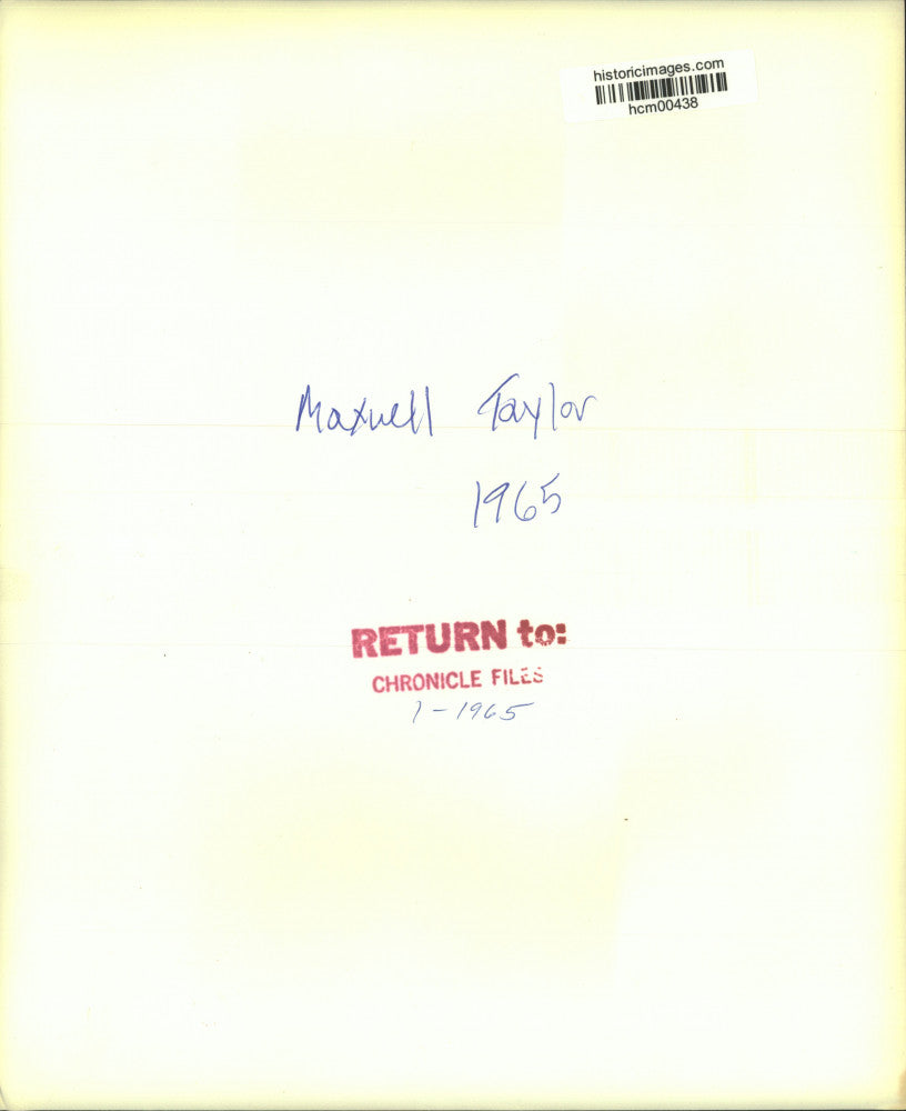 1965 Press Photo Ambassador Maxwell Taylor & Lt. Gen. Nguyen Khanh in Saigon