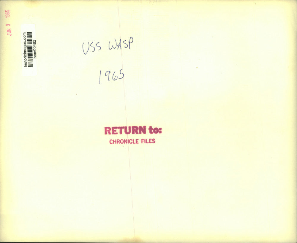 1965 Press Photo Gemini 4 recovery team setup target for astronauts aboard Wasp