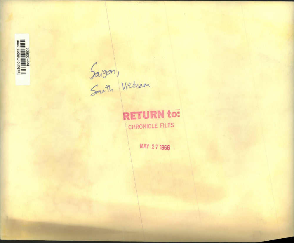 1966 Press Photo Effigy carried by Saigon marchers - Anti-government, Anti-U.S.