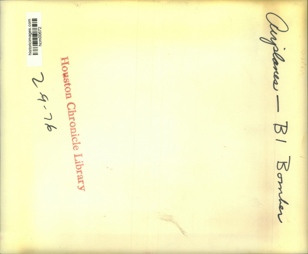 1976 Press Photo U.S. Air Force B-1 Bomber - hcm00672