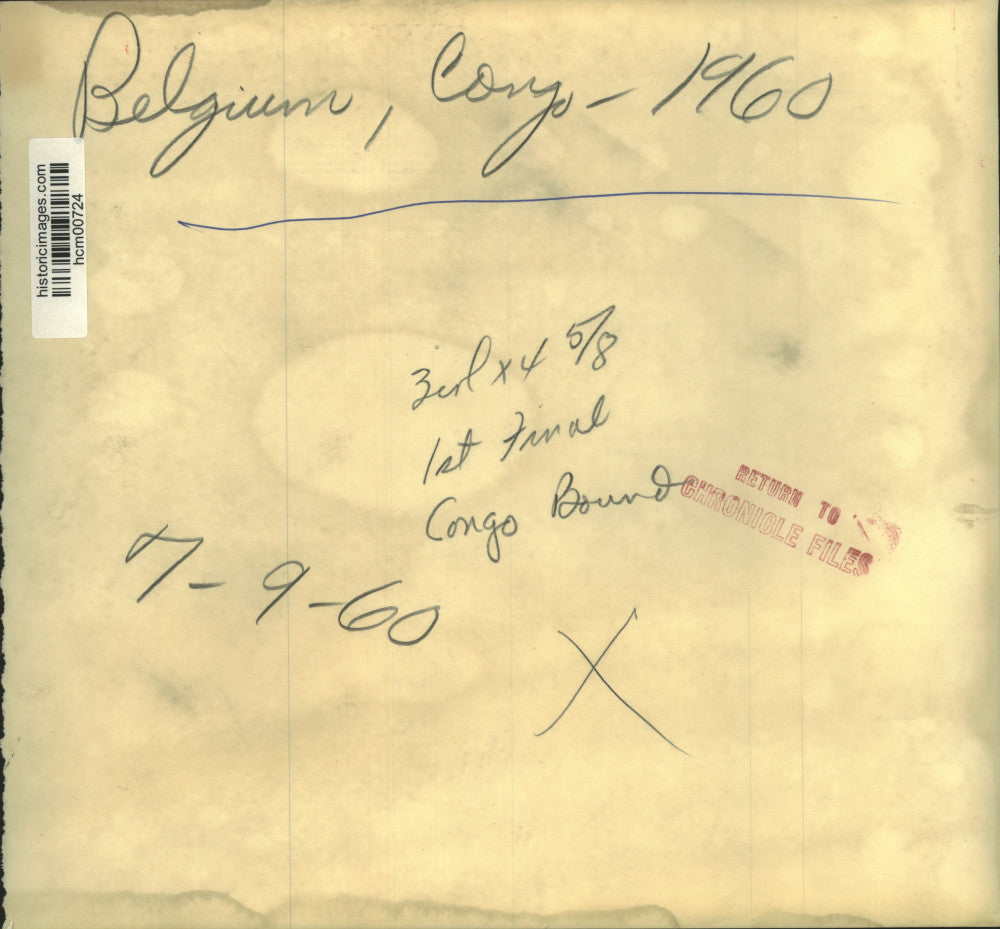 1960 Press Photo Belgium troops give thumbs-up; bound for The Congo - hcm00724