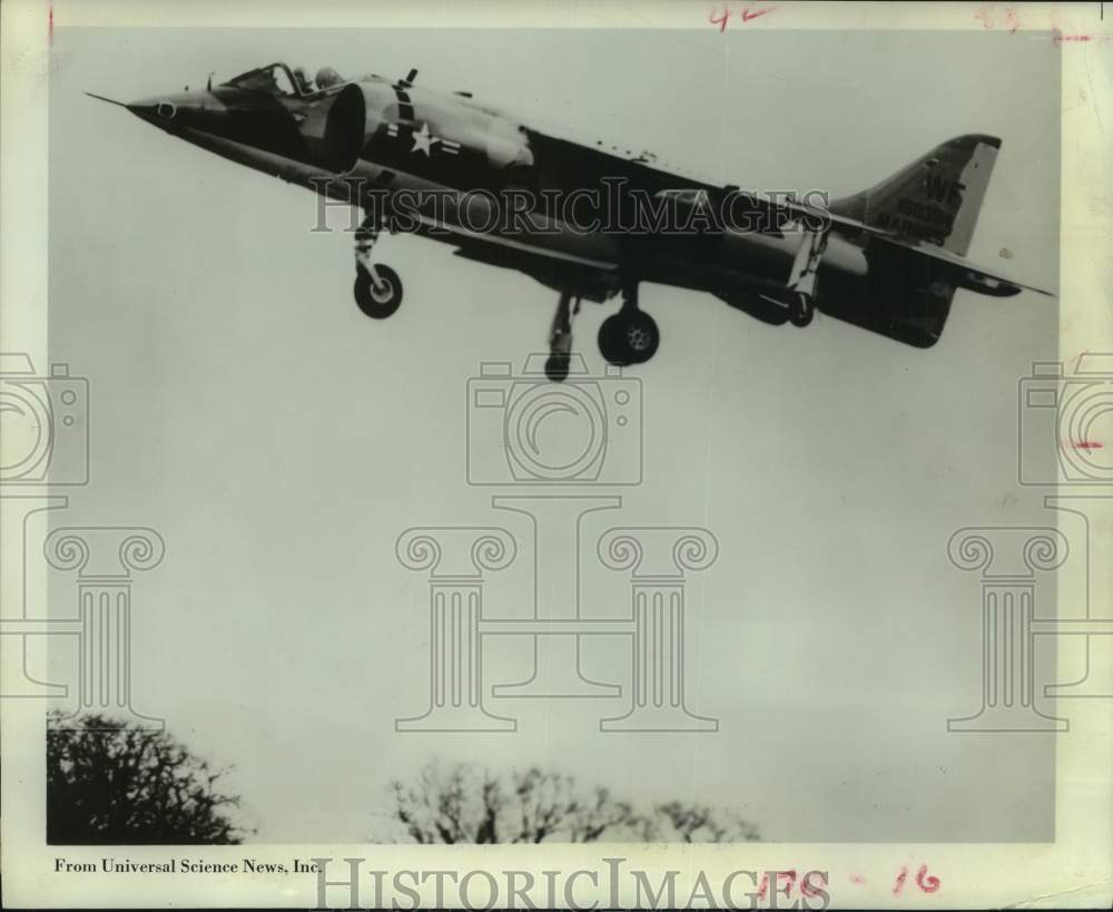 1971 Press Photo U.S. to buy this British-made high fire-power jet for Marines