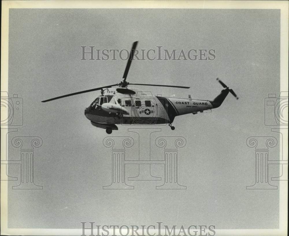 1969 Press Photo Coast Guard helicopter in flight - hcm01198