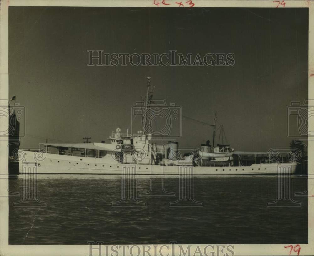 1960 Press Photo Coast Guard cutter Triton - Gulf of Mexico - hcm01239