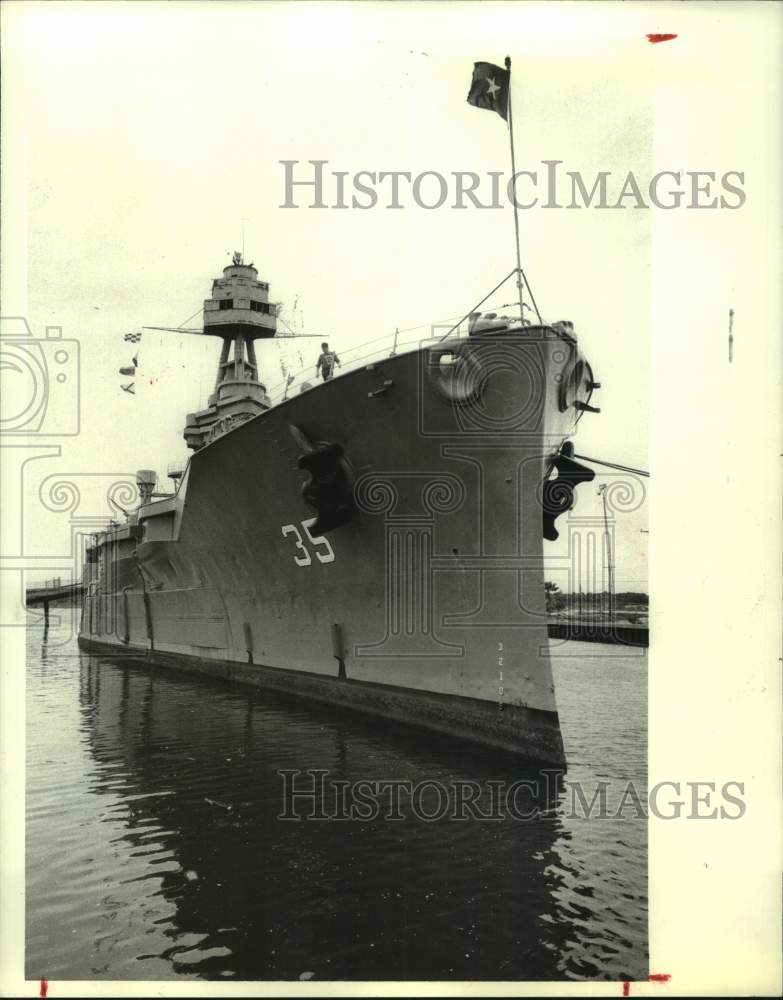 1978 Press Photo USS Texas battleship - given to Texas by U.S. Navy - hcm01312