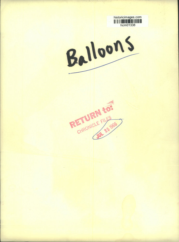 1966 Press Photo Largest balloon inflated at Holloman Air Force Base, New Mexico