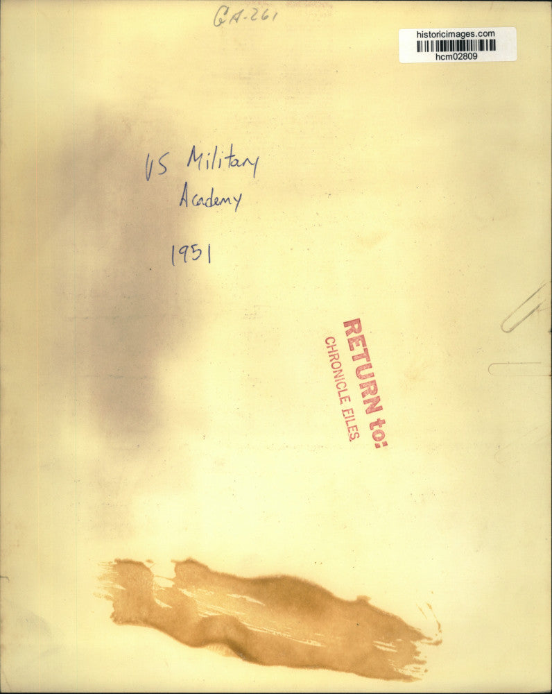 1951 Press Photo United States Military Academy cadets eat in mess hall.