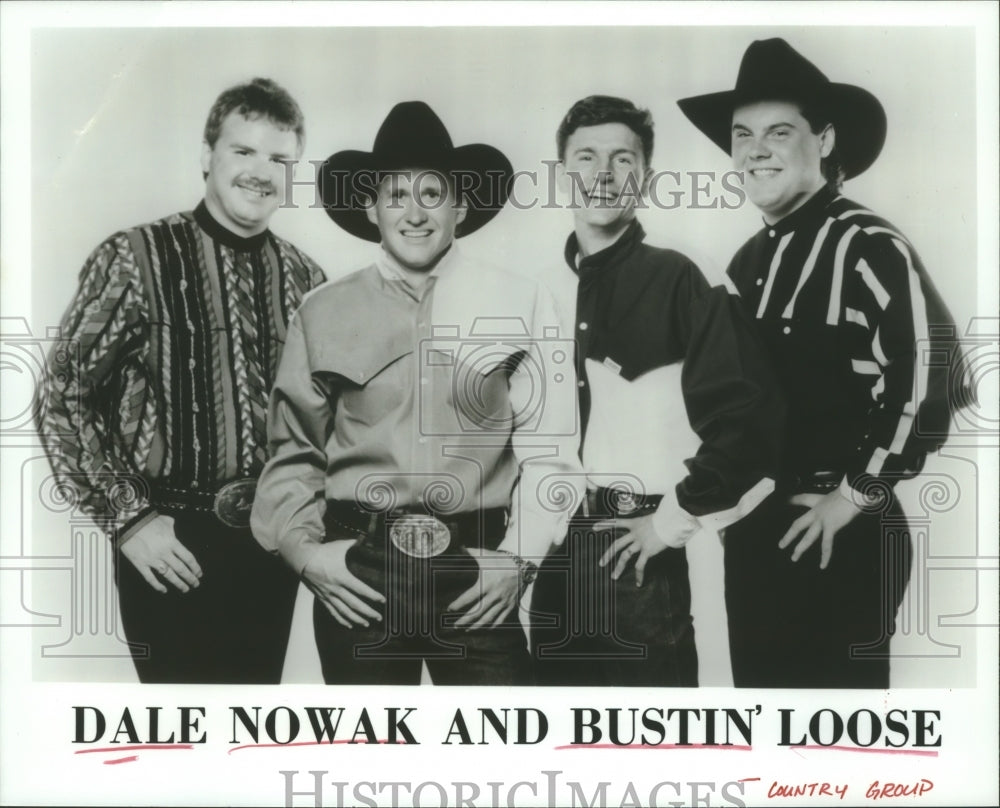 1995 Press Photo Country group "Dale Nowak and Bustin' Loose" - hcp00290- Historic Images