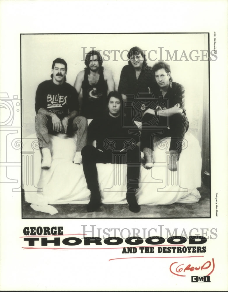 1991 Press Photo Music group &quot;George Thorogood and the Destroyers&quot; - hcp00726