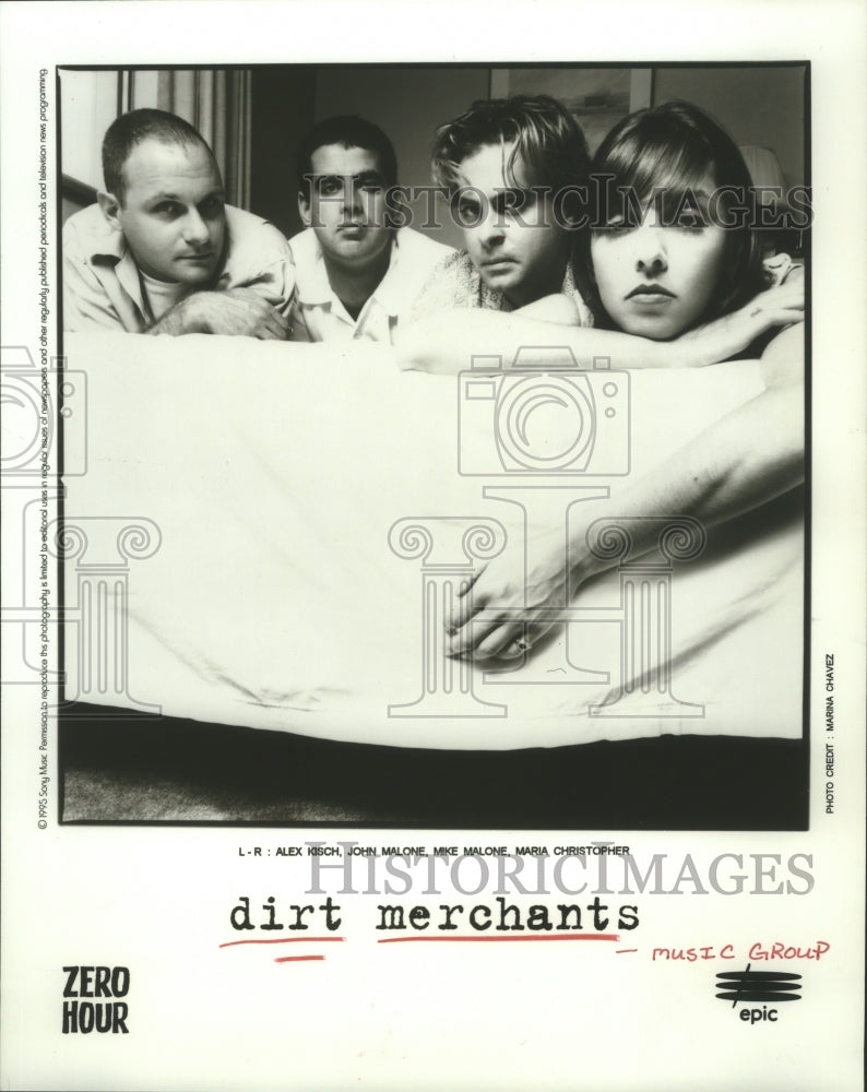 1996 Press Photo Music group &quot;Dirt Merchants&quot; - hcp00977- Historic Images