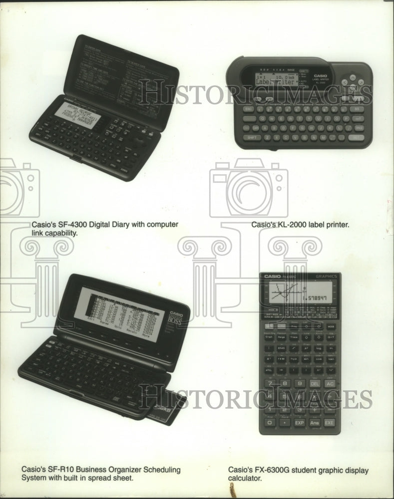 1992 Press Photo Casio&#39;s collection of business computer&#39;s. - hcp01167- Historic Images