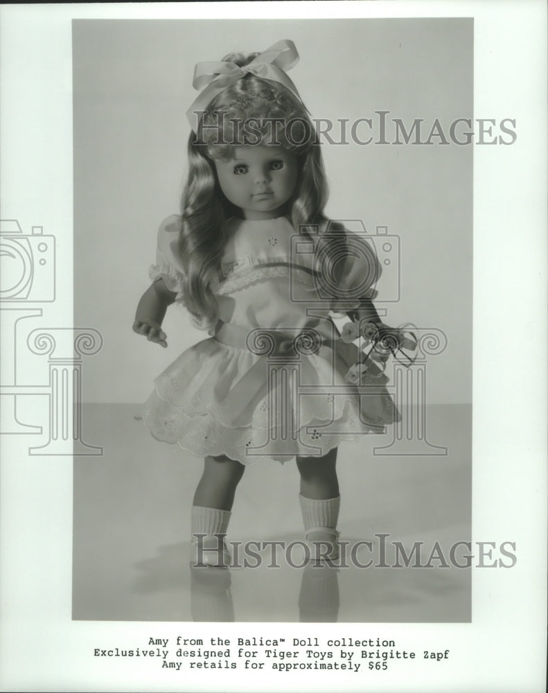 1989 Press Photo Amy from the &quot;Balica&quot; Doll collection. - hcp01201- Historic Images