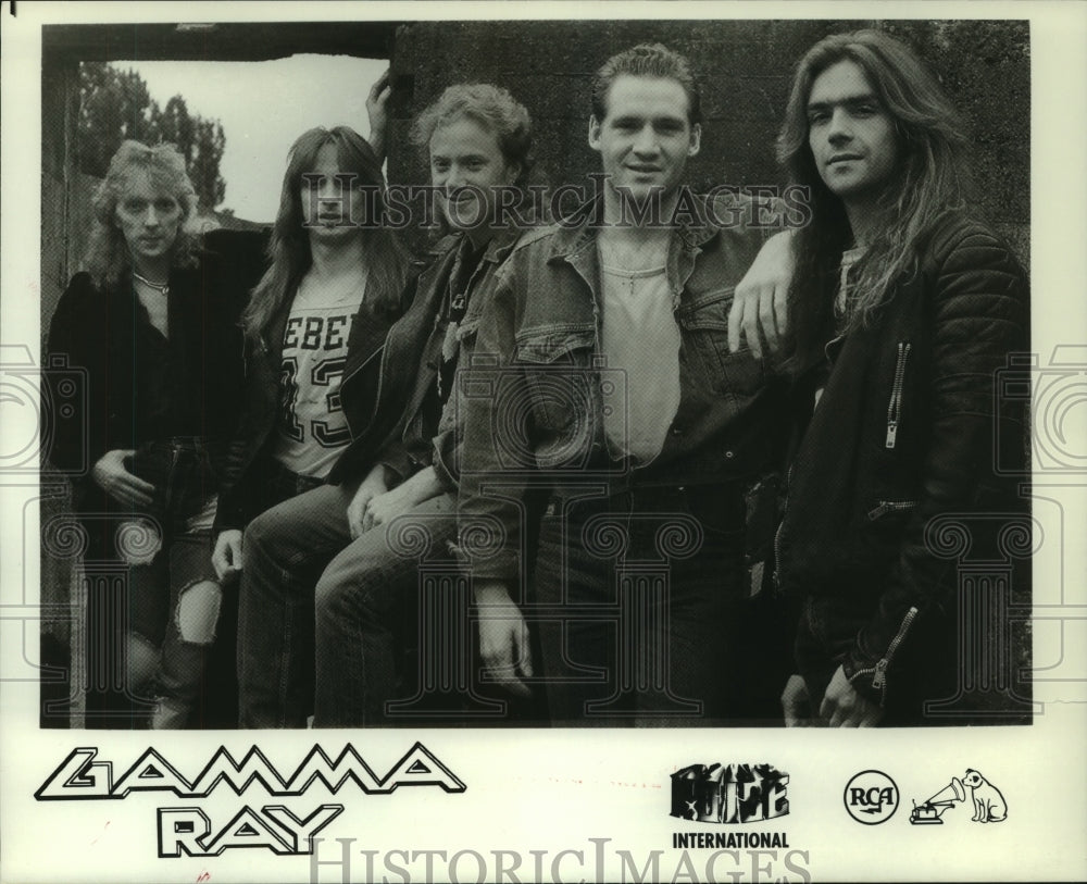 1990 Press Photo Music group &quot;Gamma Ray&quot;. - hcp03061- Historic Images