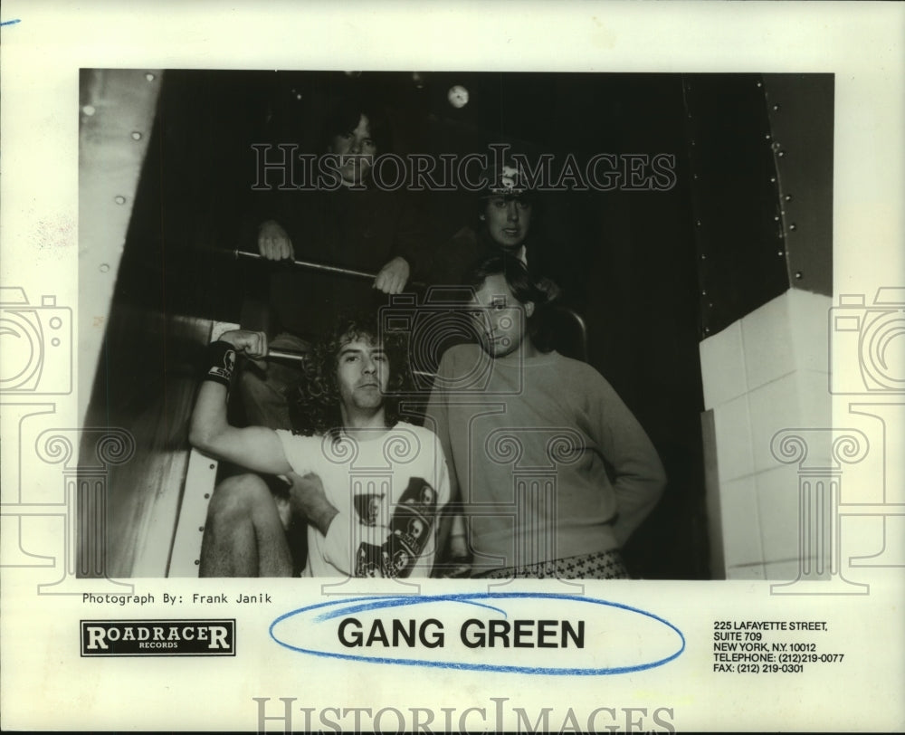 1988 Press Photo Music group &quot;Gang Green&quot;. - hcp03062- Historic Images