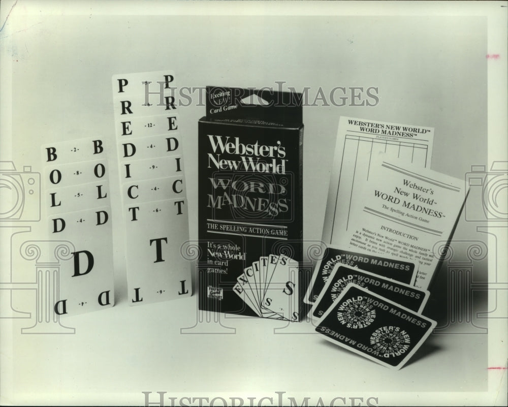 1993 Press Photo &quot;Webster&#39;s New World - Word Madness&quot; a spelling action game.- Historic Images