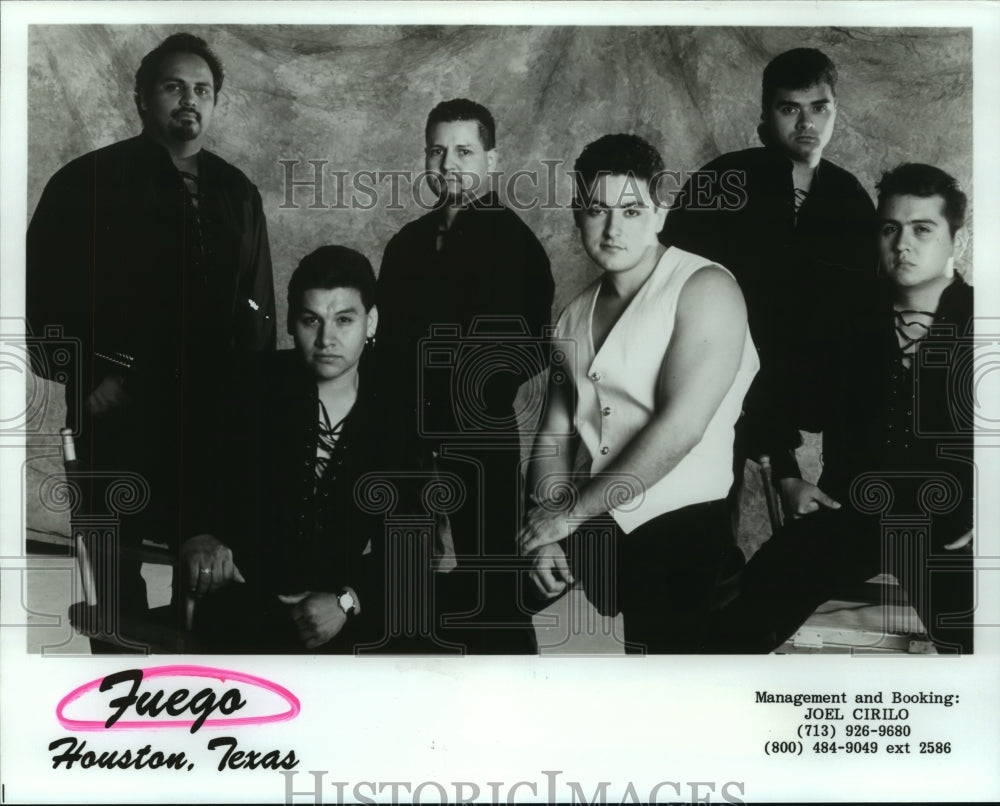 1995 Press Photo Pop music group &quot;Fuego&quot; from Houston, Texas. - hcp03087- Historic Images