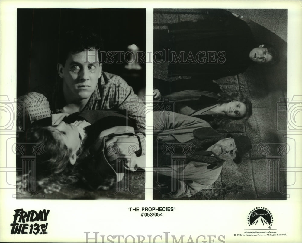 1989 Press Photo Scenes from "The Prophecies" on "Friday The 13th: The Series".- Historic Images