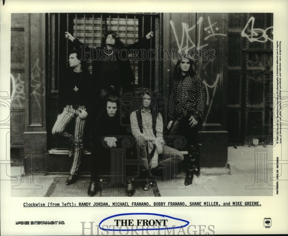 1990 Press Photo Members of rock group &quot;The Front&quot;. - hcp03111- Historic Images