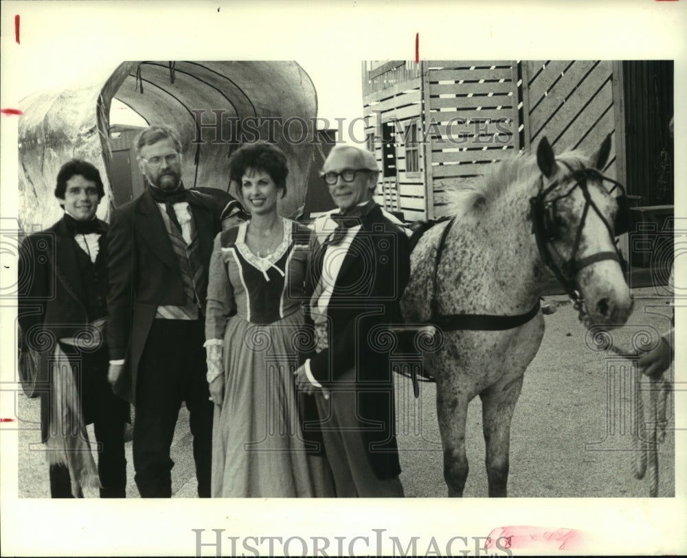 1986 Press Photo Presentation of The Lone Starr drama, Texas. - hcp03157- Historic Images