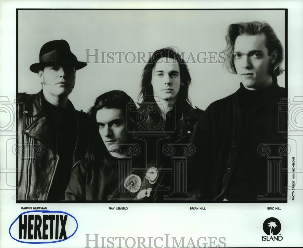 1989 Press Photo Members of the rock group &quot;Heretix&quot;. - hcp03205- Historic Images