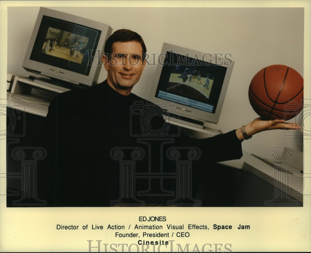 1997 Press Photo Ed Jones, &quot;Space Jam&quot; Animation Visual Effects Director- Historic Images