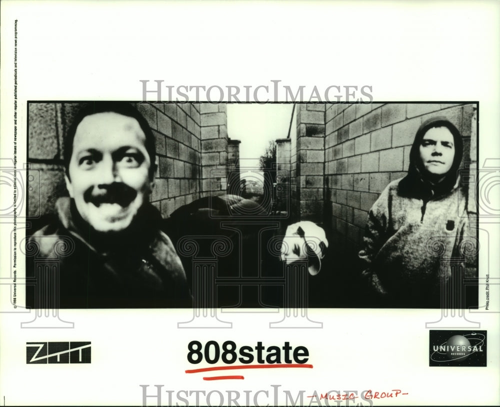 1990 Press Photo Members of music group "808 State". - hcp03243- Historic Images