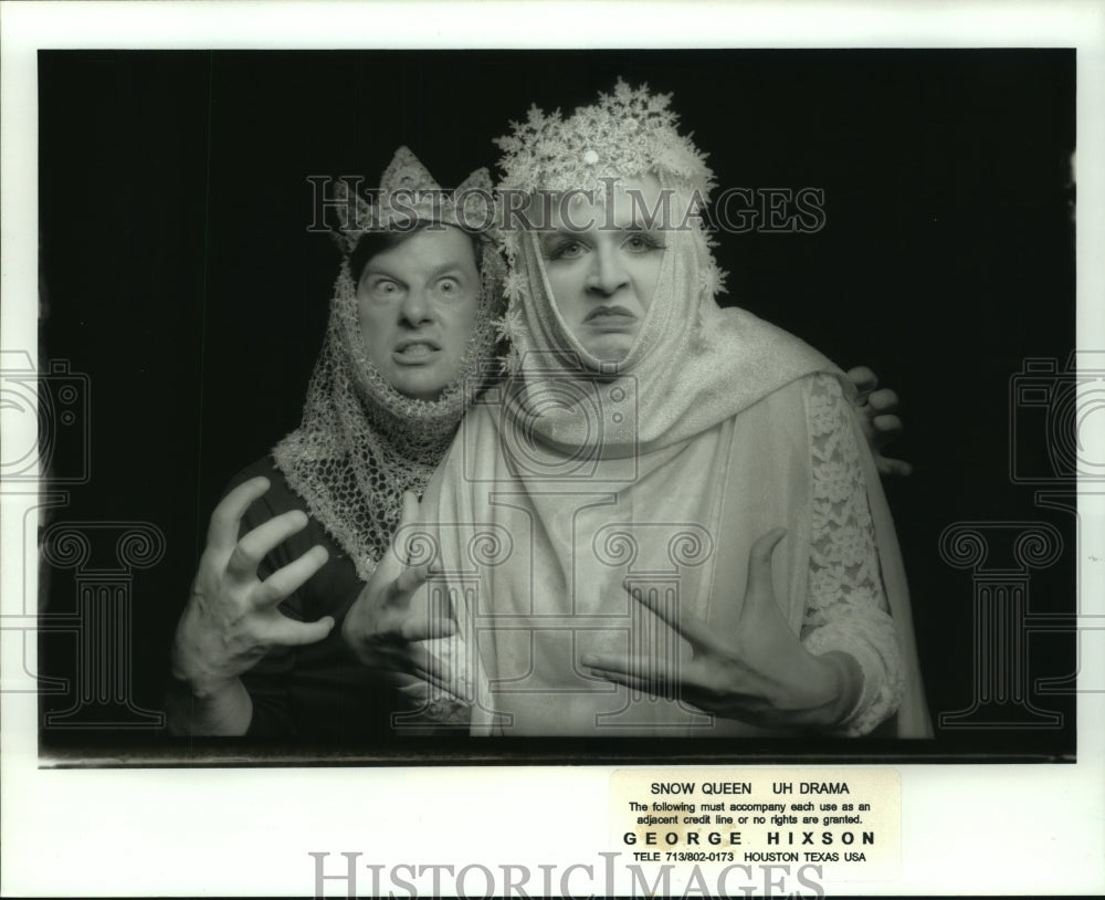 1995 Press Photo &quot;Snow Queen&quot; at the Children&#39;s Theatre Festival in Houston.- Historic Images