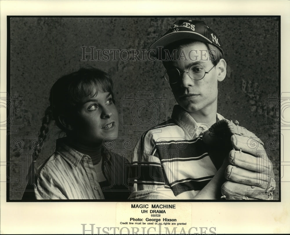 1993 Press Photo Allison Keith &amp; Aaron Krohn at The Children&#39;s Theatre Festival.- Historic Images