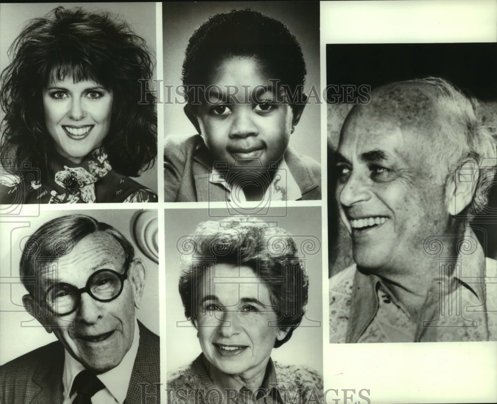 1987 Press Photo Cast of CBS Television &quot;Candid Camera: The First 40 Years&quot;.- Historic Images