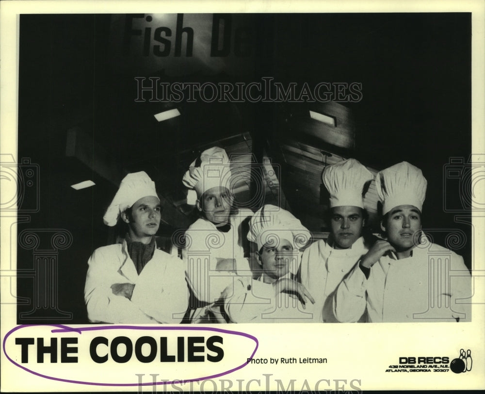 1988 Press Photo Members of rock group &quot;The Coolies&quot;. - hcp03281- Historic Images