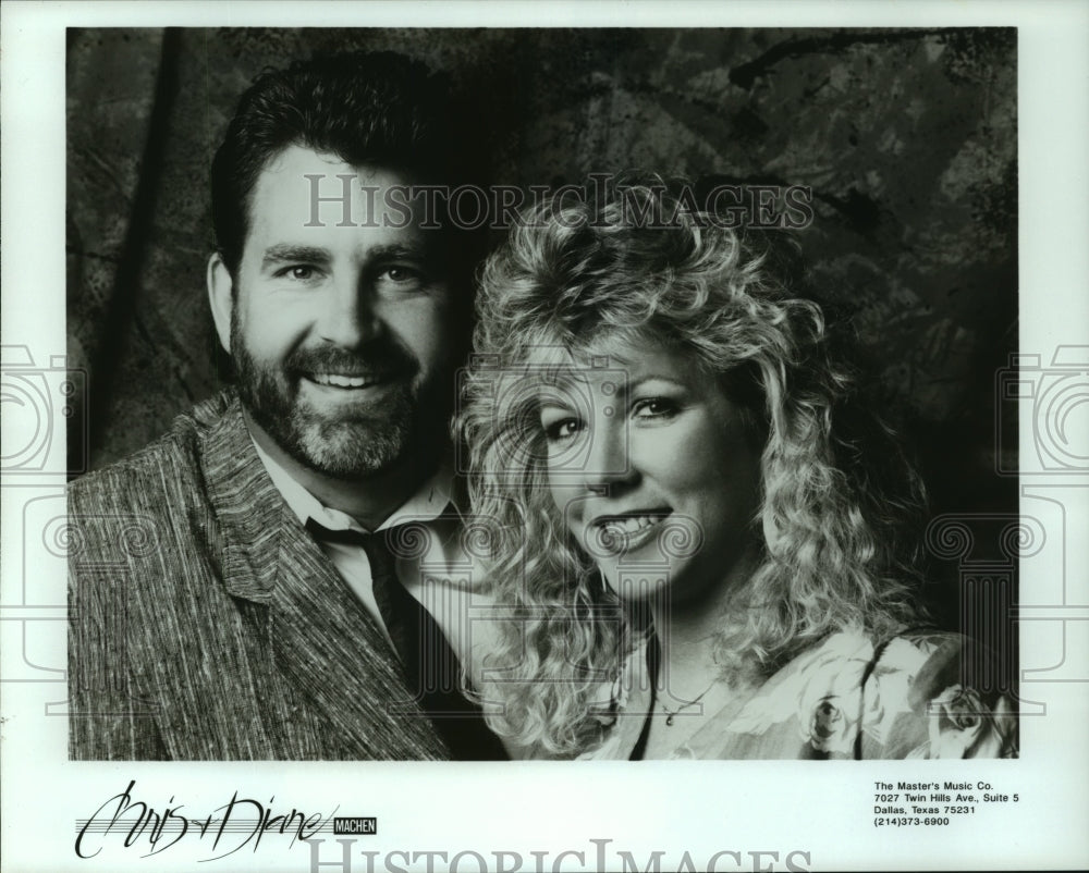 1990 Press Photo Entertainers Chris and Diane Machen. - hcp03379- Historic Images