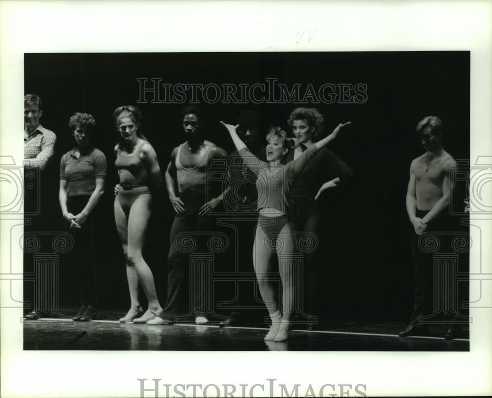 1991 Press Photo Audition for &quot;A Chorus Line&quot; musical. - hcp03394- Historic Images