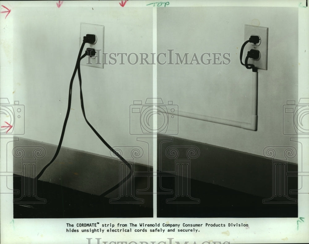 1987 Press Photo Cordmate Strip by Wiremold Company Consumer Products- Historic Images