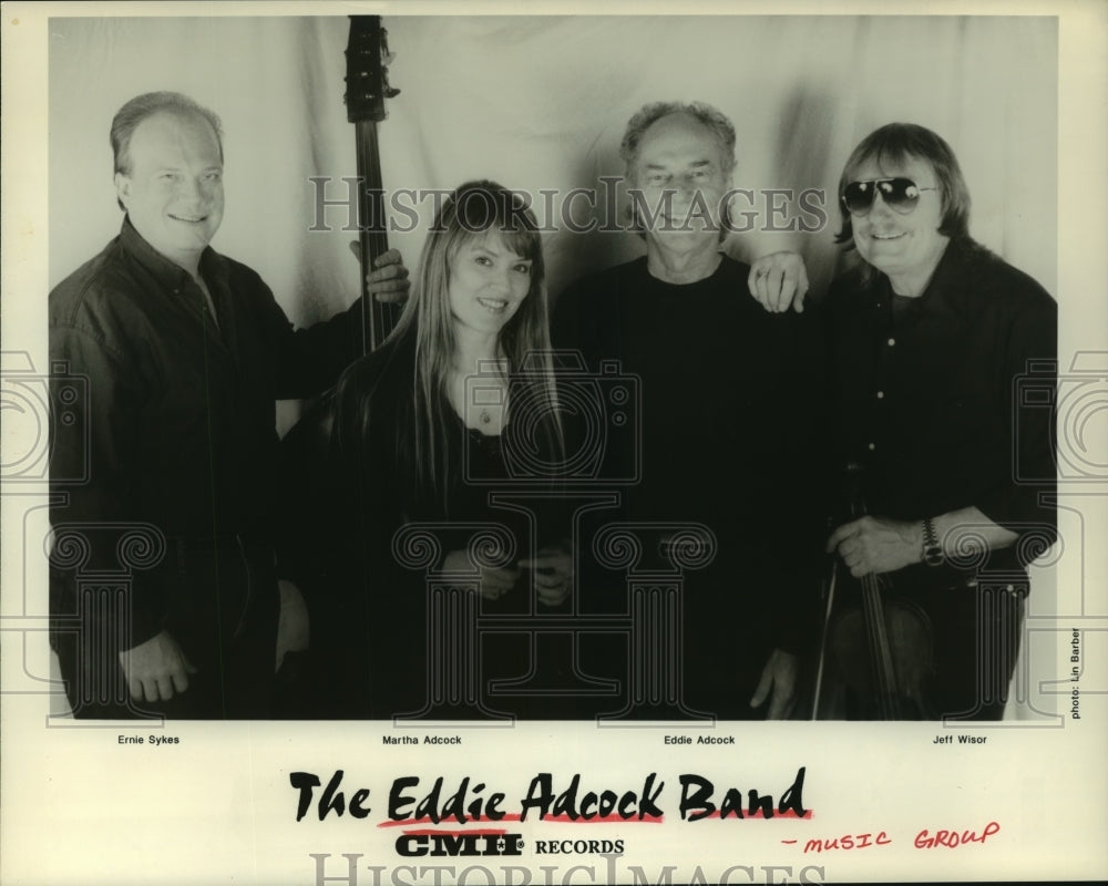1995 Press Photo "The Eddie Adcock Band" Music Group, CMH Records Promotion- Historic Images
