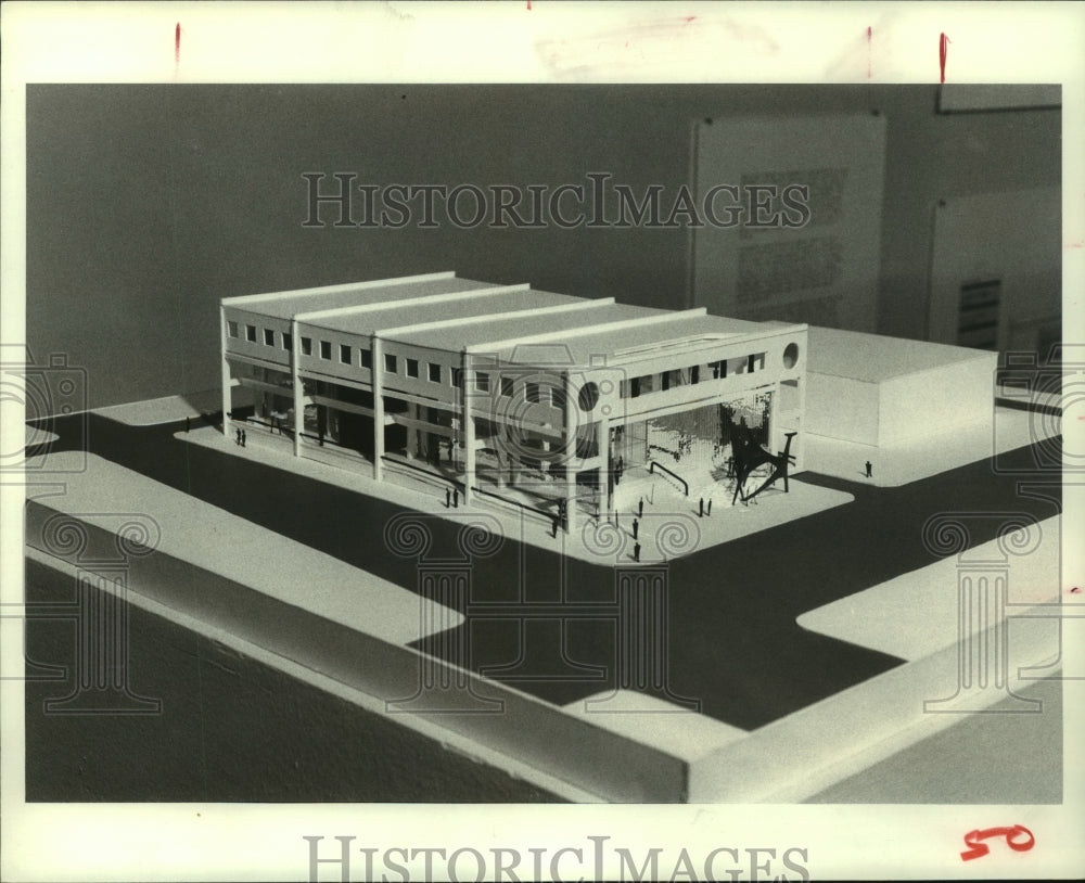 1982 Press Photo Anderson Todd&#39;s scheme at Contemporary Arts Museum in Houston.- Historic Images