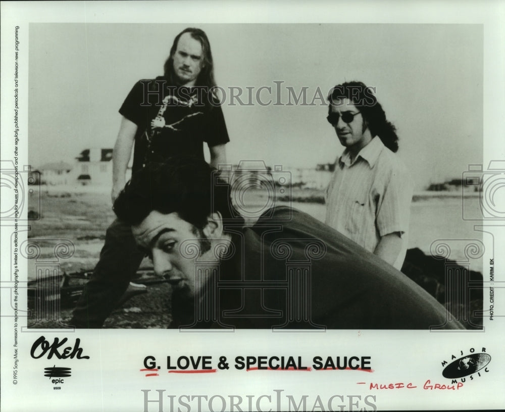 1995 Press Photo Members of music group "G. Love and Special Sauce". - hcp03490- Historic Images