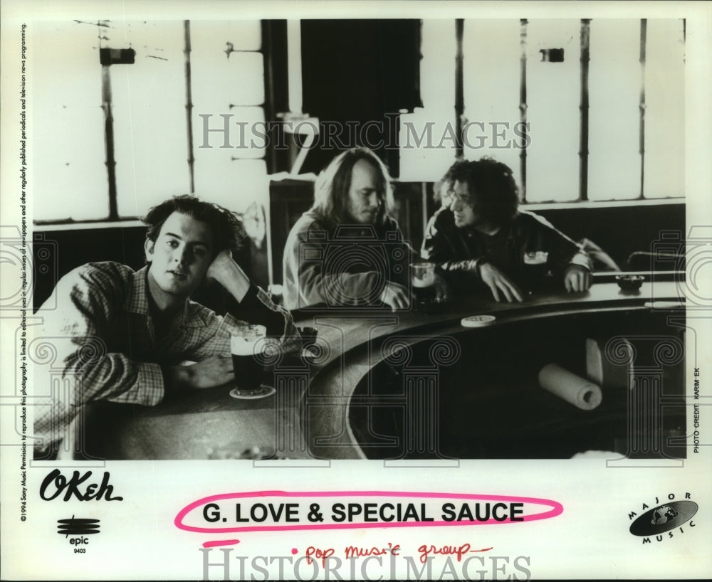 1994 Press Photo Members of pop music group &quot;G. Love and Special Sauce&quot;.- Historic Images