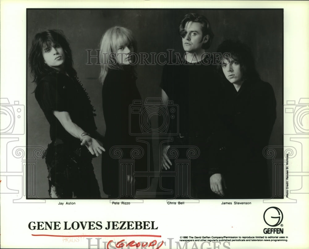 1990 Press Photo Members of &quot;Gene Loves Jezebel&quot;. - hcp03506- Historic Images